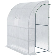 Serra da giardino con ripiani 3 livelli ¨C zephmum ¨C 200x100x215 cm bianco
