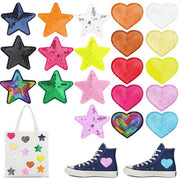 20 pacchi di adesivi stellari con pailletten e glitter per abbigliamento e accessori