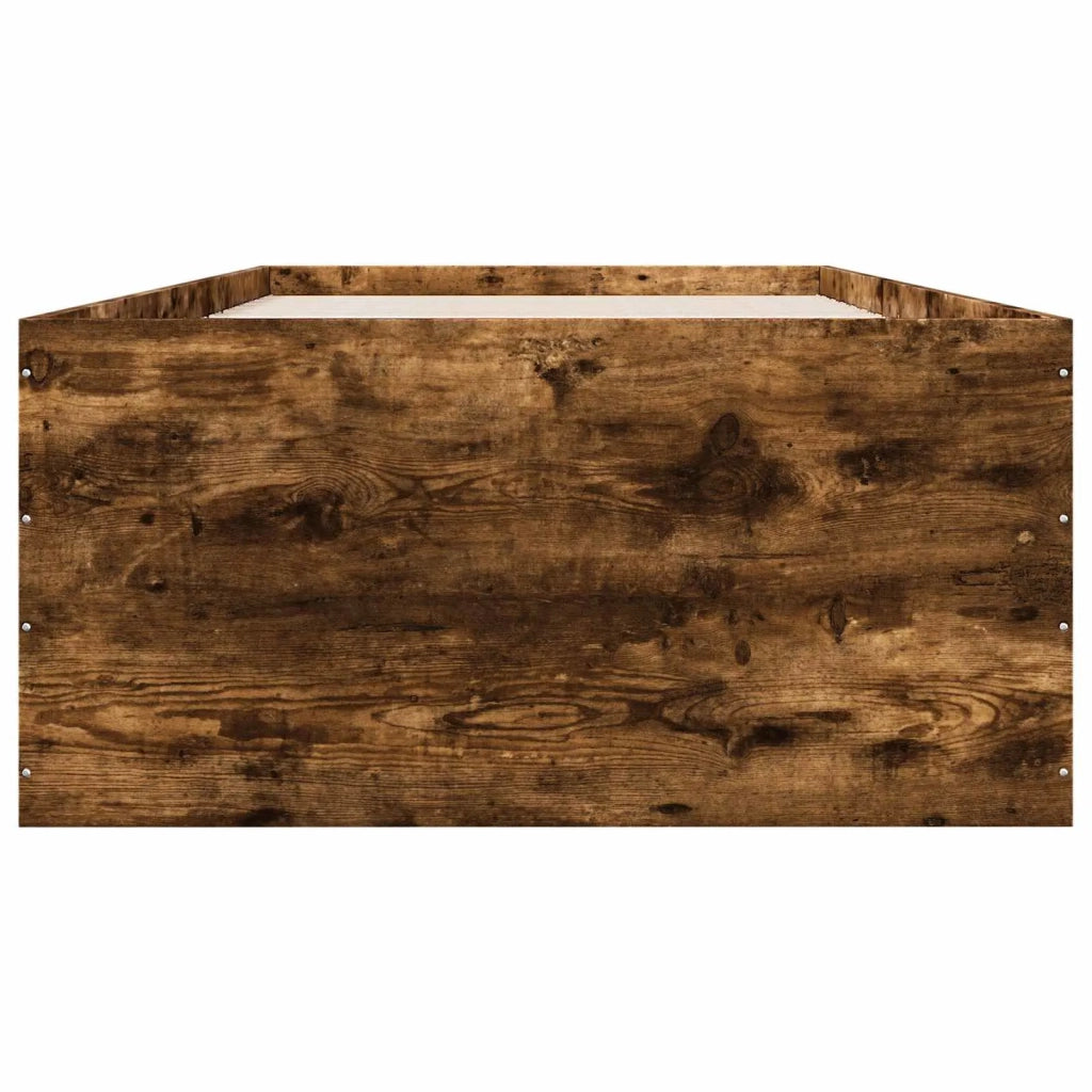 Struttura letto a pavimento Rovere Fumo 80 x 200 cm 3429535