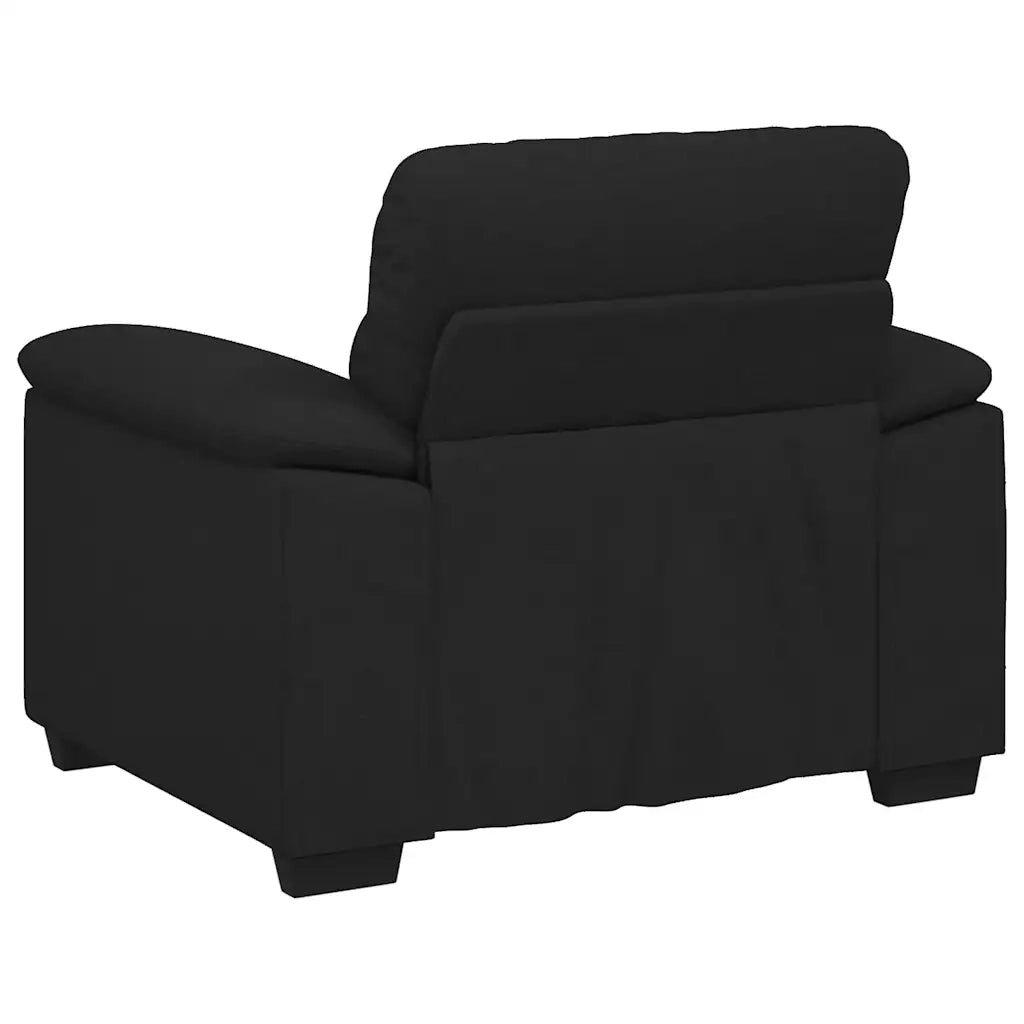 Poltrona Nera 100x81x84 cm in Tessuto 4105289