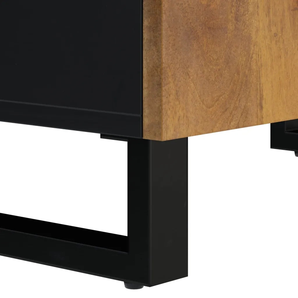 vidaXL Set Mobili da Bagno 2pz in Legno Massello di Mango