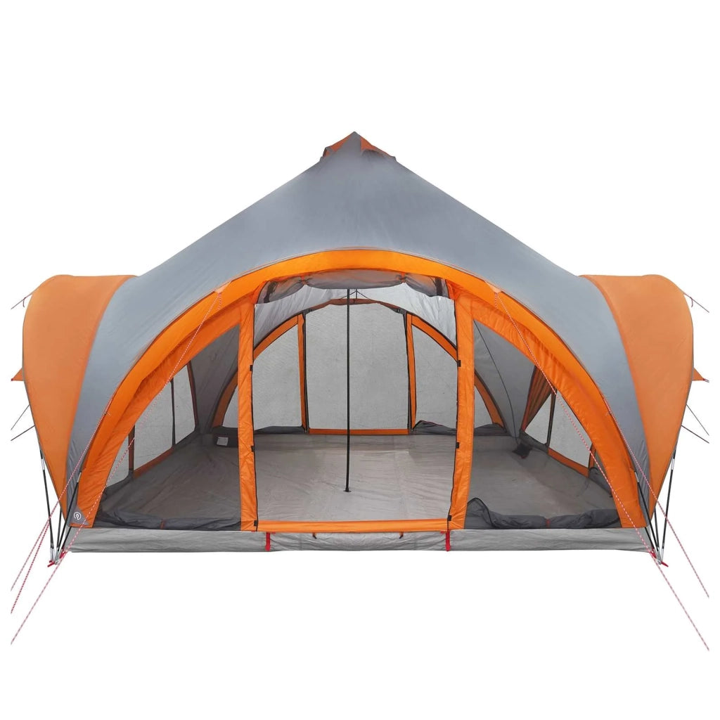 Tenda Tipi Grigio e arancione 6 persone Poliestere e Acciaio 42028625
