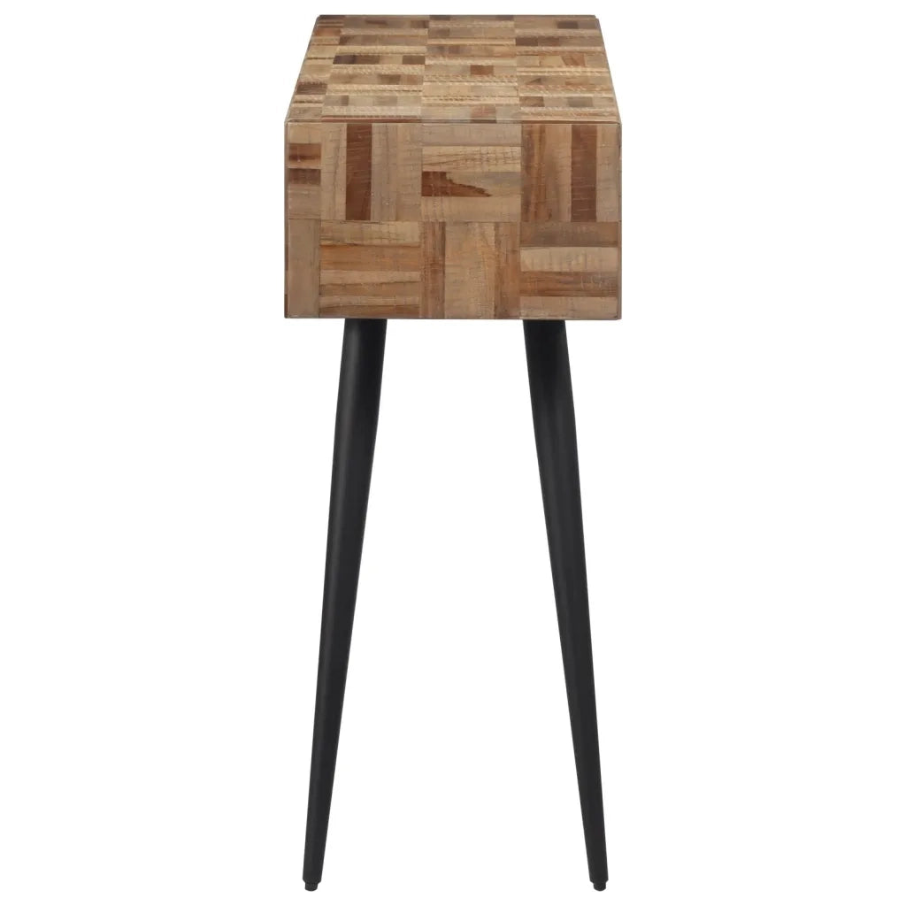 Tavolino Consolle | Tavolo d'Ingresso 110x34x80 cm Teak Massello di Recupero