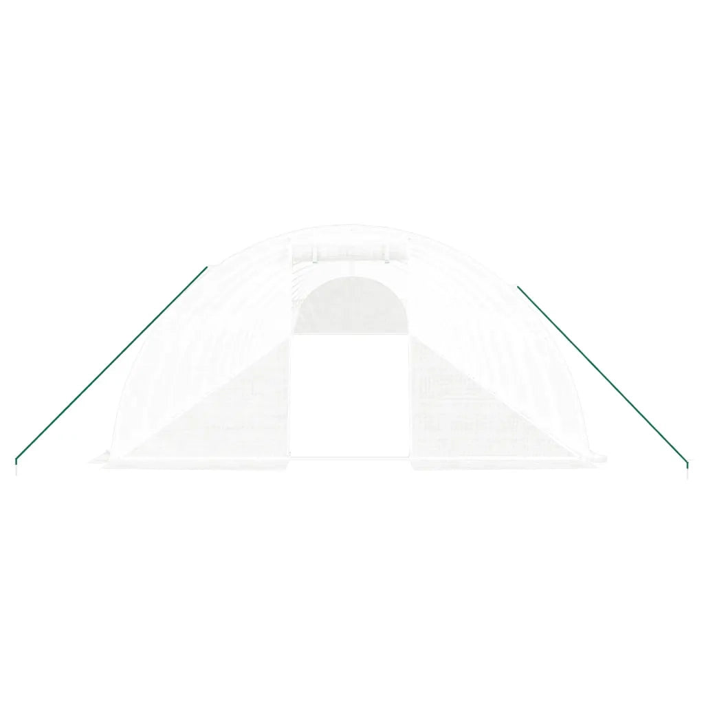 Serra con Telaio in Acciaio Bianco 80 mÂ² 20x4x2 m