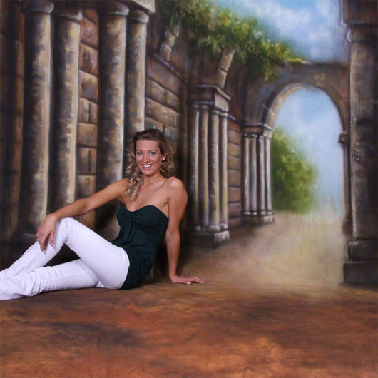 Walimex fondo in tessuto con motivo “Roma”, 3x6m