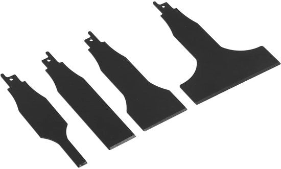 Kit di pulizia a scuoiatore reciproco 4 pezzi - Alto Acciaio a Carbonio - Pulizia Efficiente - Diverse Dimensioni dei Lami - Adatto per la maggior parte dei Marchi - Resistentente allo Sfregamento e Preciso - Kit di Pulizia