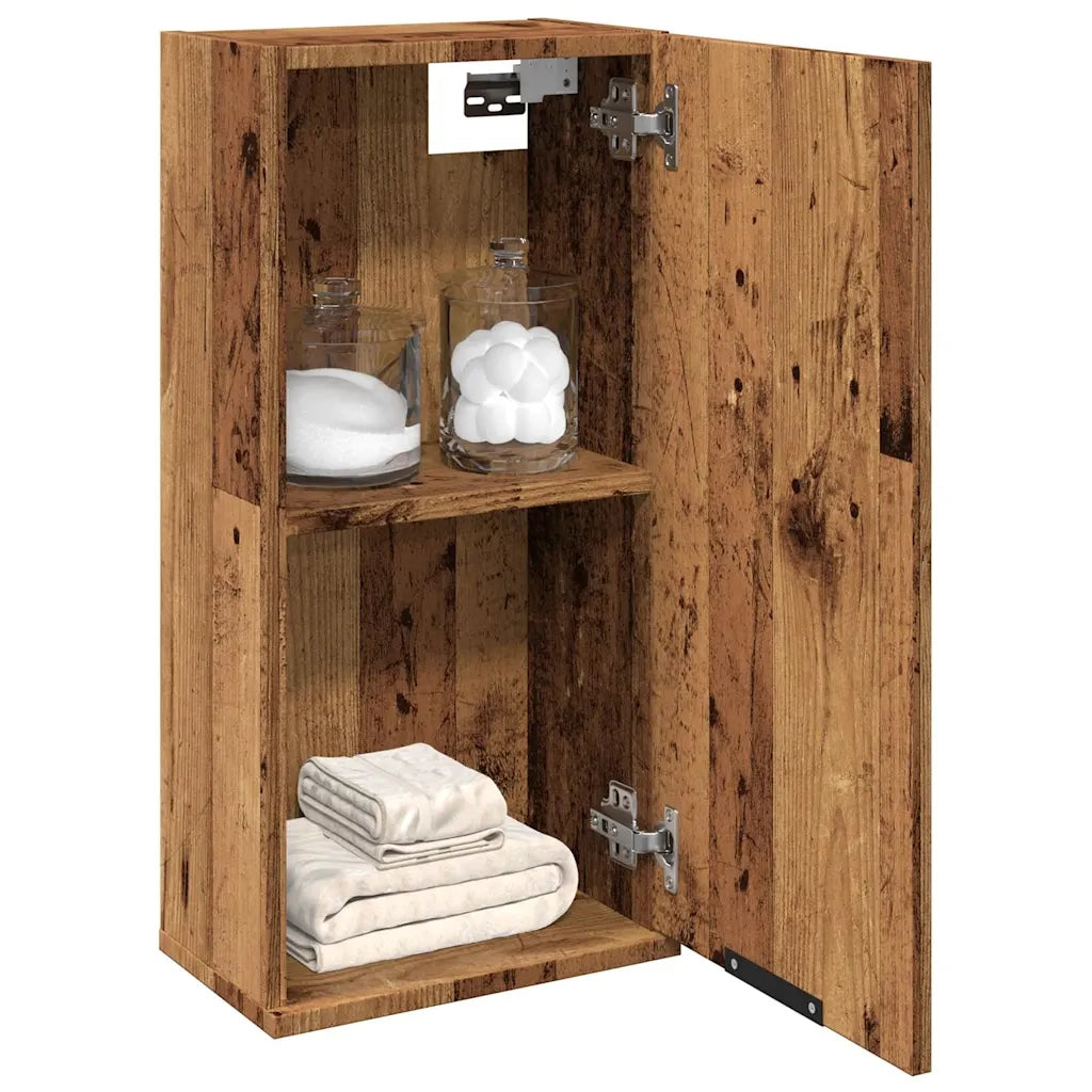 Mobile da Bagno a Parete Legno Antico 32x20x67 cm 856937