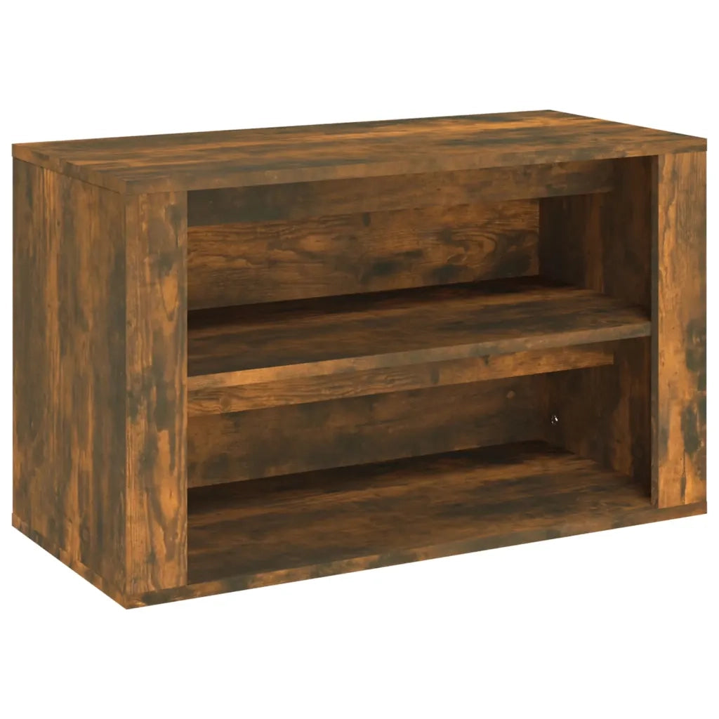 Scarpiera | Mobile per scarpe Rovere Fumo 75x35x45 cm in Legno Multistrato
