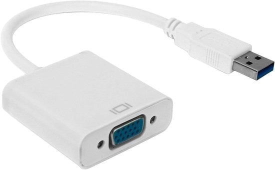 Adattatore USB VGA 3.0 Mannello a VGA 15-pini Femmina, Supporto 1080p 60 Hz, compatibile con Pannello di Controllo, Monitor Laptop, Proiettore, TV con Alta Definizione.