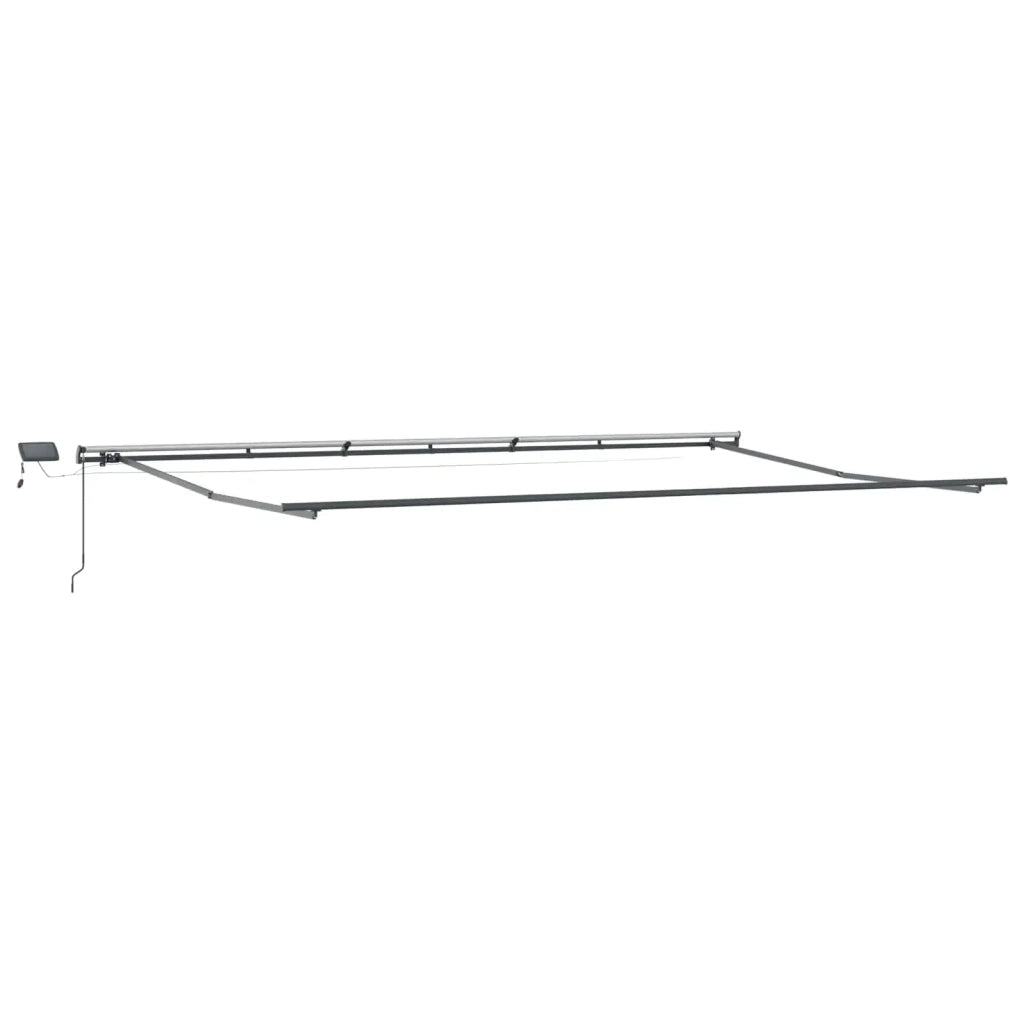 Tenda Retrattile arancione e marrone 600 ×350 cm Tessuto 3331706