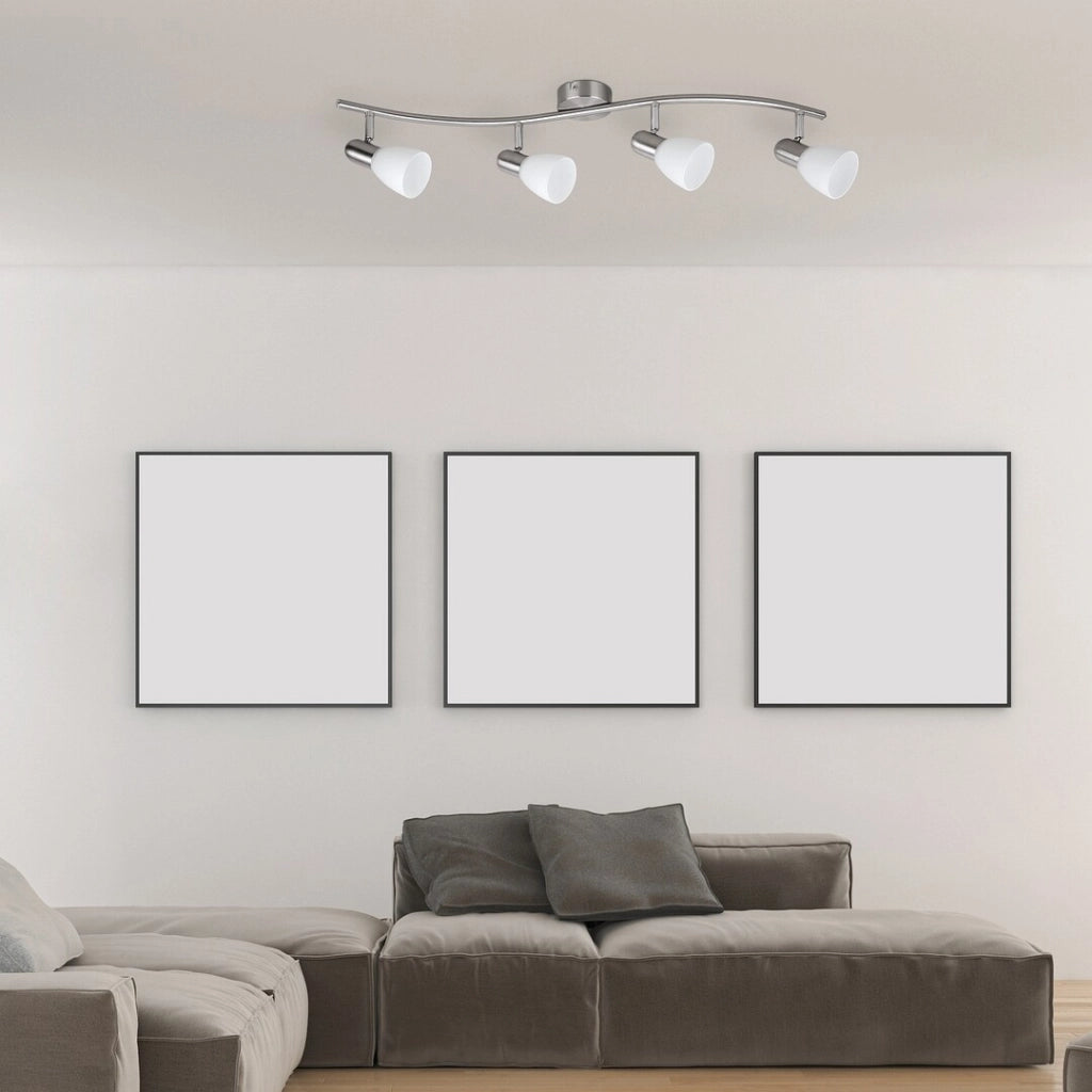 Plafoniera Rabalux Soma 4xE14 cromo satinato 70cm metallo