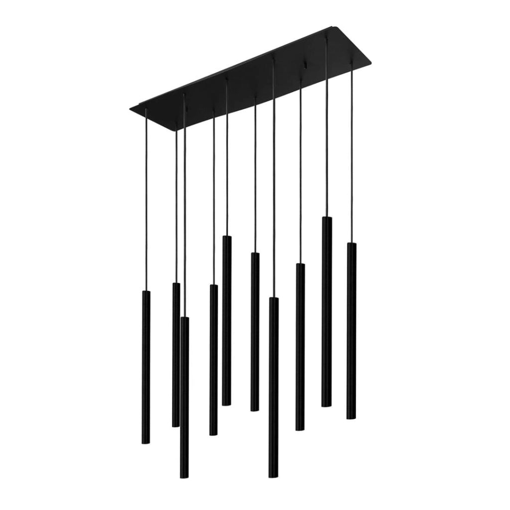 Lampadario a sospensione Nowodvorski Laser nero 10xG9