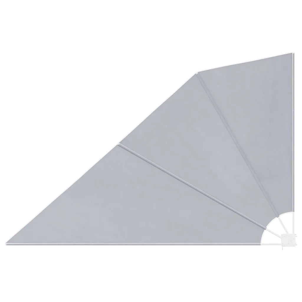 Tenda Laterale per Balcone Pieghevole Grigia 160x240 cm 880188