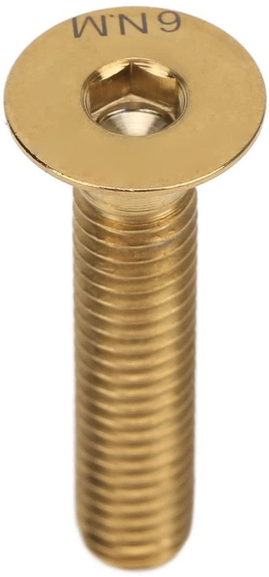 Perno sterraggio per bicicletta in alluminio - M6x30mm - Copertura di testa per forcella - Capocassette per sterraggio - Impermeabile - Resistente all'ossidazione - Doppia guaina per testa forcella