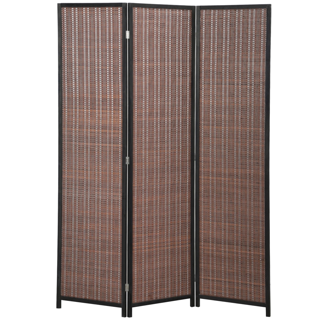 Paravento in legno 3 pannelli ¨C zephmum ¨C marrone 135x180 cm