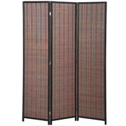 Paravento in legno 3 pannelli ¨C zephmum ¨C marrone 135x180 cm