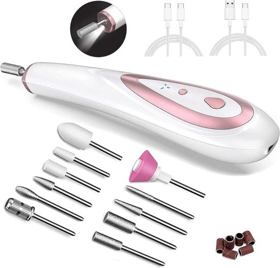 Vijilatrice elettrica per unghie - senza unghie - manicure - pedicure - anche per unghie in gel - cura perfetta per le unghie