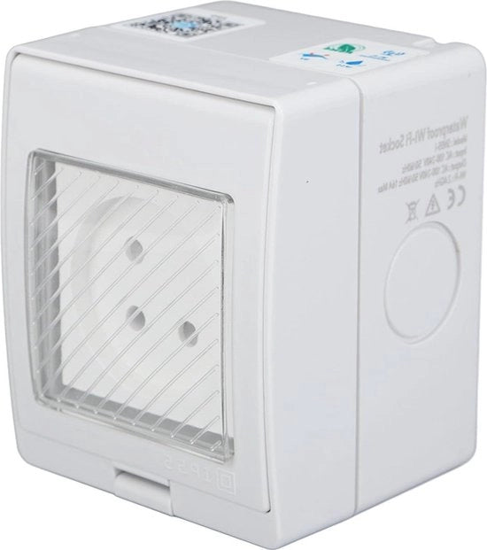 Contatto esterno a prova d'acqua - Connessione WiFi Bluetooth - Tensione 100 a 240V - Contatto esterno IP55