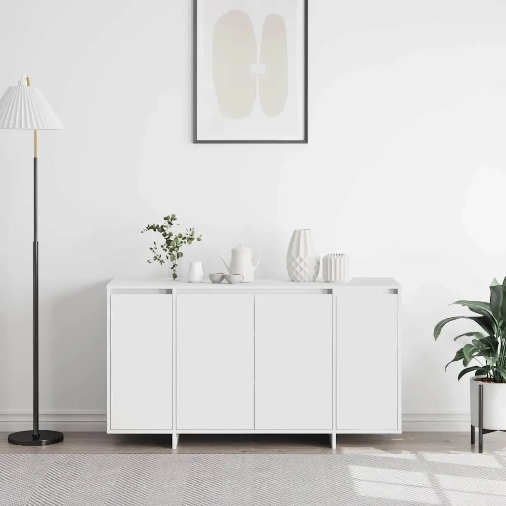Credenza | Madia | Buffet da pranzo | Armadio da pranzo Bianco 135 x 41 x 75 cm Legno multistrato