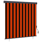 vidaXL Tenda a Rullo Esterna Arancione e bianco 180 x 250 cm Tessuto