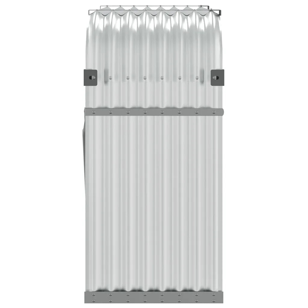 Portaceppi Argento 120x45x100 cm in Acciaio Zincato
