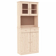 Credenza | Madia | Buffet da pranzo | Armadio da pranzo ALTA 77x35x188 cm in Legno Massello di Pino