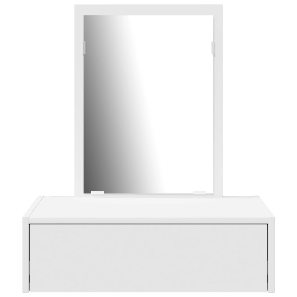 Tavolo da trucco a parete Bianco 60x40x70 cm