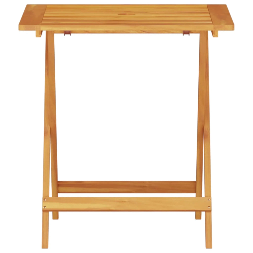 Set Bistro Pieghevole 3 pcs Marrone Legno di Acacia Massello 3375697