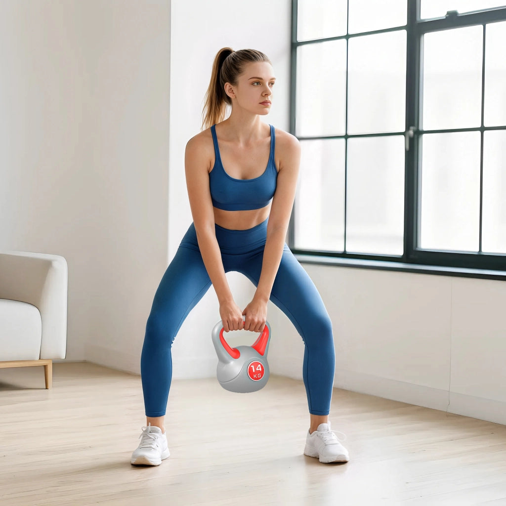 Kettlebell 14 kg ¨C zephmum ¨C rosso, 26x18x32 cm