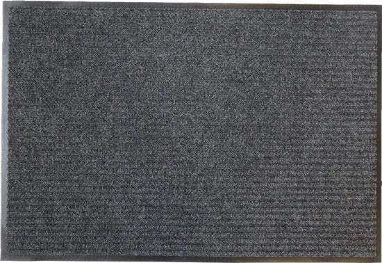 Pavimento antiscivolo per ingresso interno ed esterno in gomma riciclata grigia 60x90 cm
