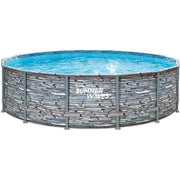 Piscina Fuori Terra Summer Waves by Ezooza Ø 427 x 107 cm Kit Completo: Pompa SkimmerPlus Scaletta, Copertura Kit Pulizia