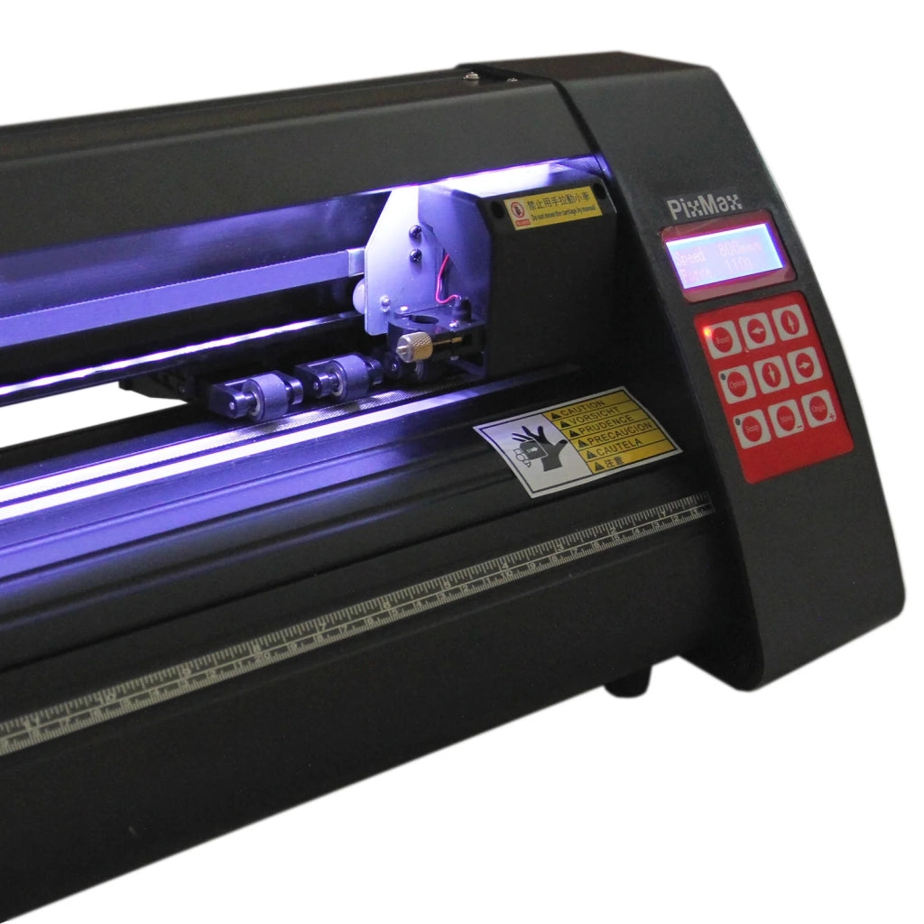 Plotter per Taglio Vinile Guida Laser Abbonamento 12 Mesi Software da Taglio - LED - 720mm & Termopressa per Sublimazione Pressa a Caldo - 38x38cm