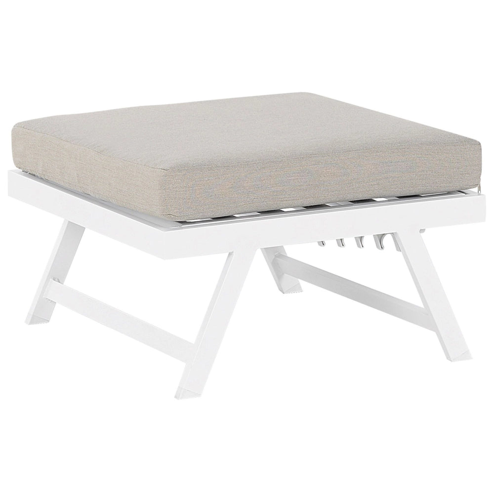 Set di 7 copricuscini per sedie da giardino Taupe in tessuto resistente ai raggi UV e all'acqua rimovibili