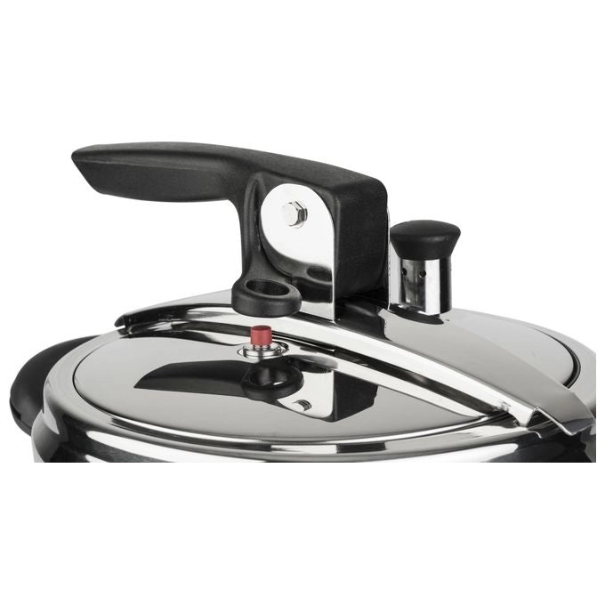 Barazzoni Amelia+ Pentola a Pressione 5 L 22 cm Acciaio Inox 18-10 Induzione Lavastoviglie colore Nero