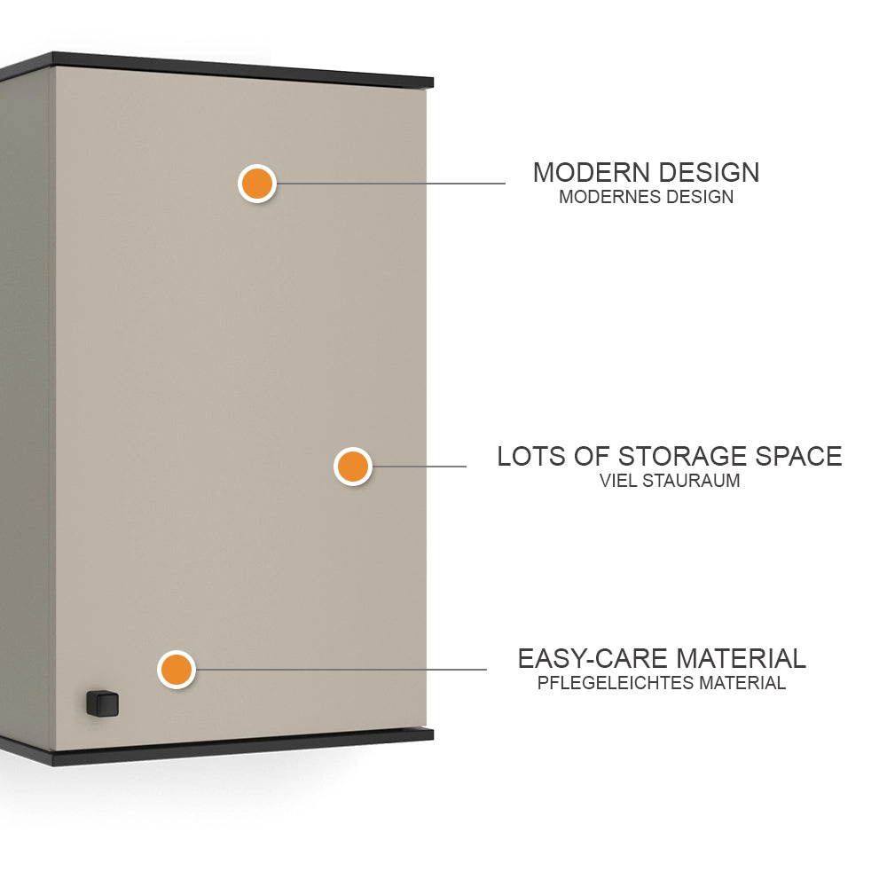 Vicco Mobile da bagno Grigio 37 x 60 cm
