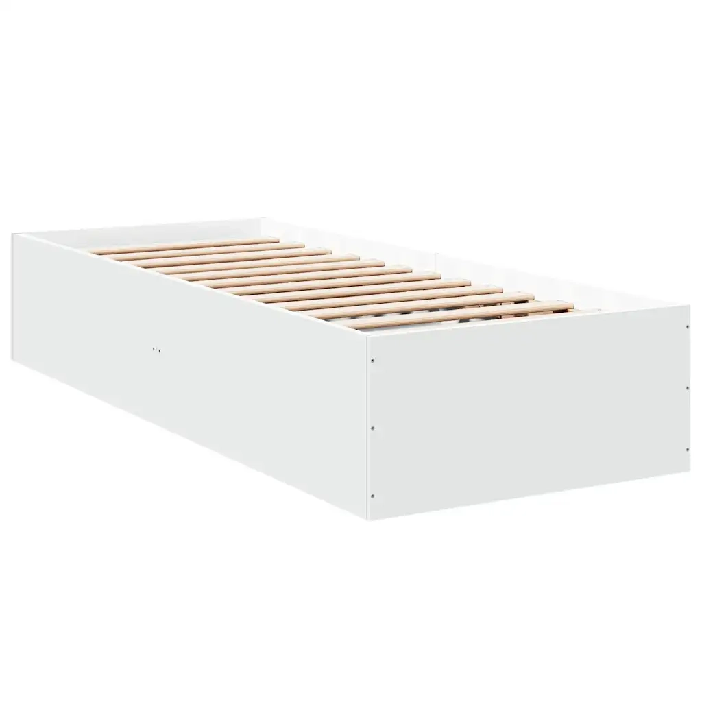 Giroletto-Struttura Letto Bianco 75x190 cm in Legno Multistrato 182538