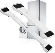Struttura per Lavatrice Mobili Regolabile Base di Mobili per Frigorifero & Asciugatrice - Capacità di Carico 300 kg - Estendibile 50-71 cm - Bianco