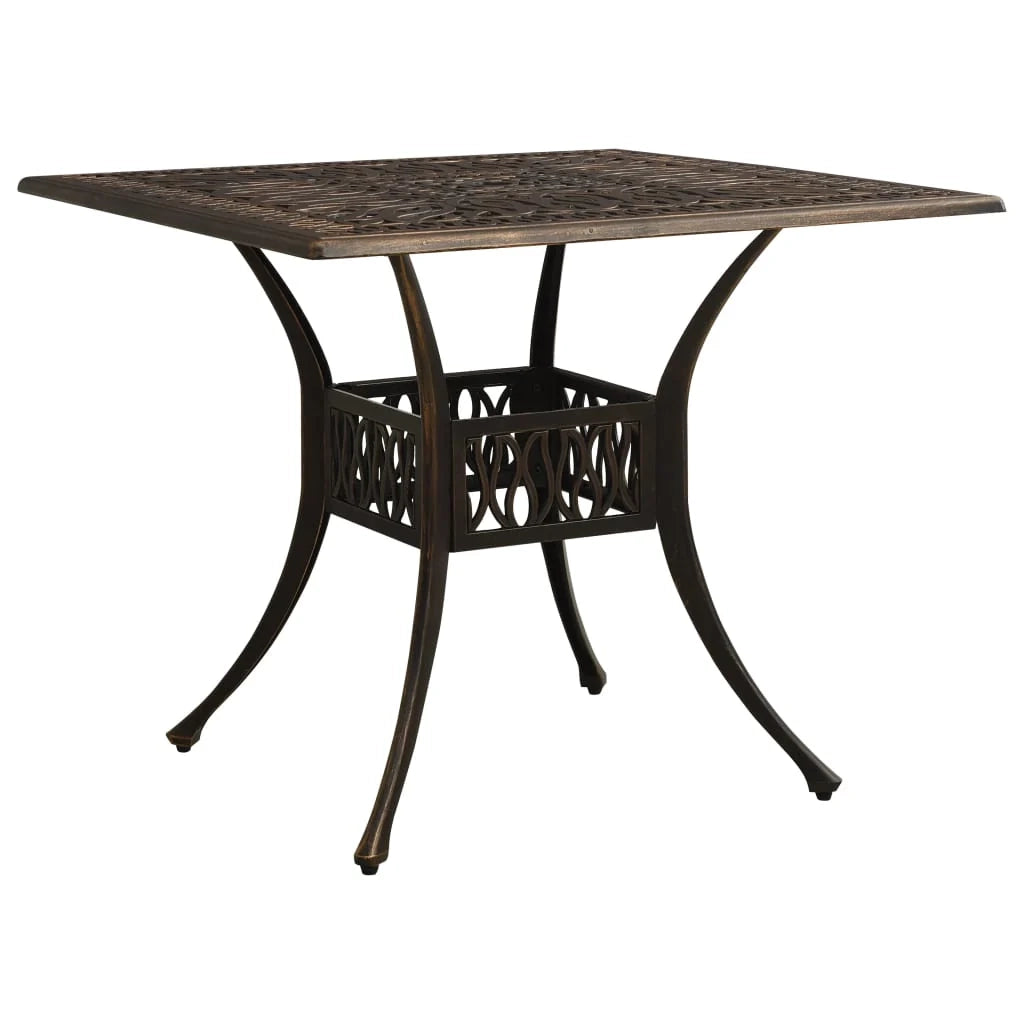 Set da giardino bistrot mobili da esterno terrazza 3 pezzi in fusione di alluminio bronzo 02_0013505