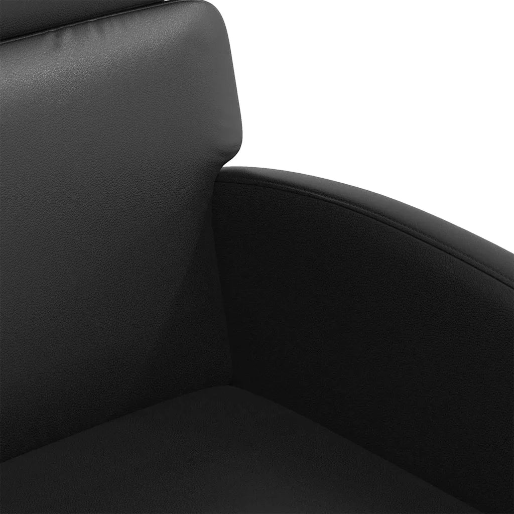 Sedie da Pranzo con Ruote con ruote 2 pcs Nero 58 x 65 x 98 cm 42017890