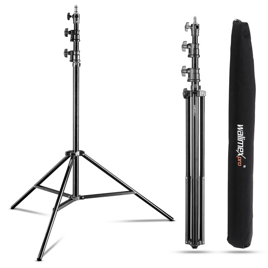 AIR 290 Deluxe Set 2 stativi per luci, altezza max 290 cm, cavalletto fotografico per flash con capacità di carico di 7 kg, treppiede per studi fotografici e outdoor