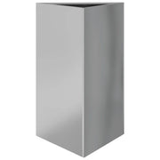 Fioriera | Cassetta per fiori | Vaso da Giardino Triangolare 50x43x75 cm Acciaio Zincato