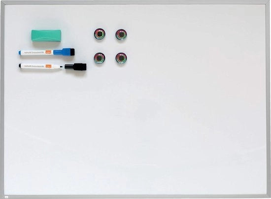 Bordo da assemblaggio per etichette magnetiche - listino in alluminio - 43 x 582 x 14 centimetro - bianco