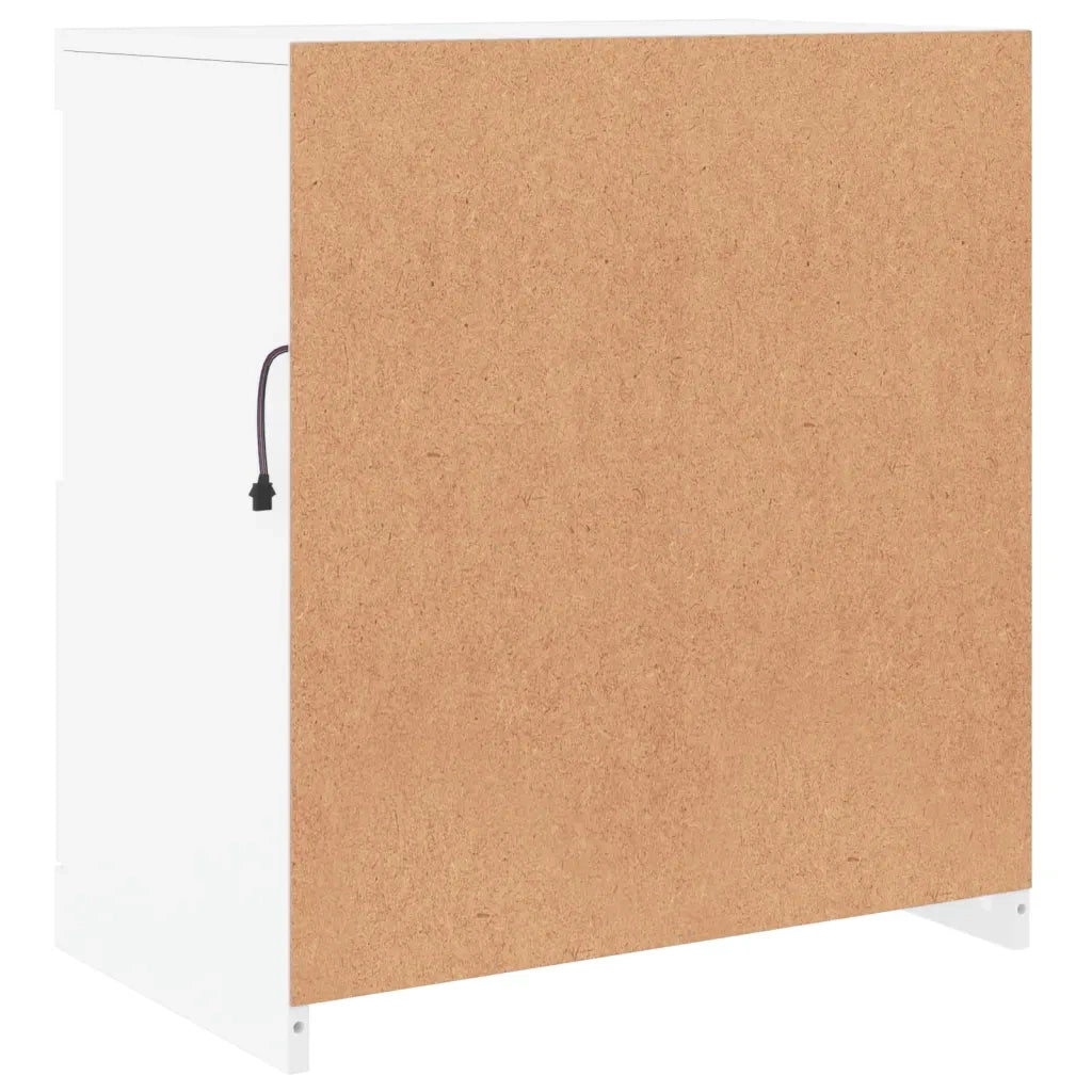 Credenza con Luci LED Bianca 60x37x67 cm 836651