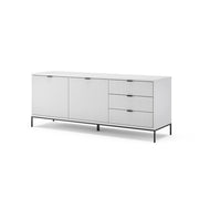 Vicco Lavagna Bianco 150.1 x 60 cm con 3 cassetti, 2 ante