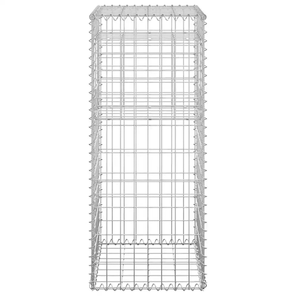 Cesto a Gabbione a Torre 40x40x100 cm in Ferro cod mxl 59831