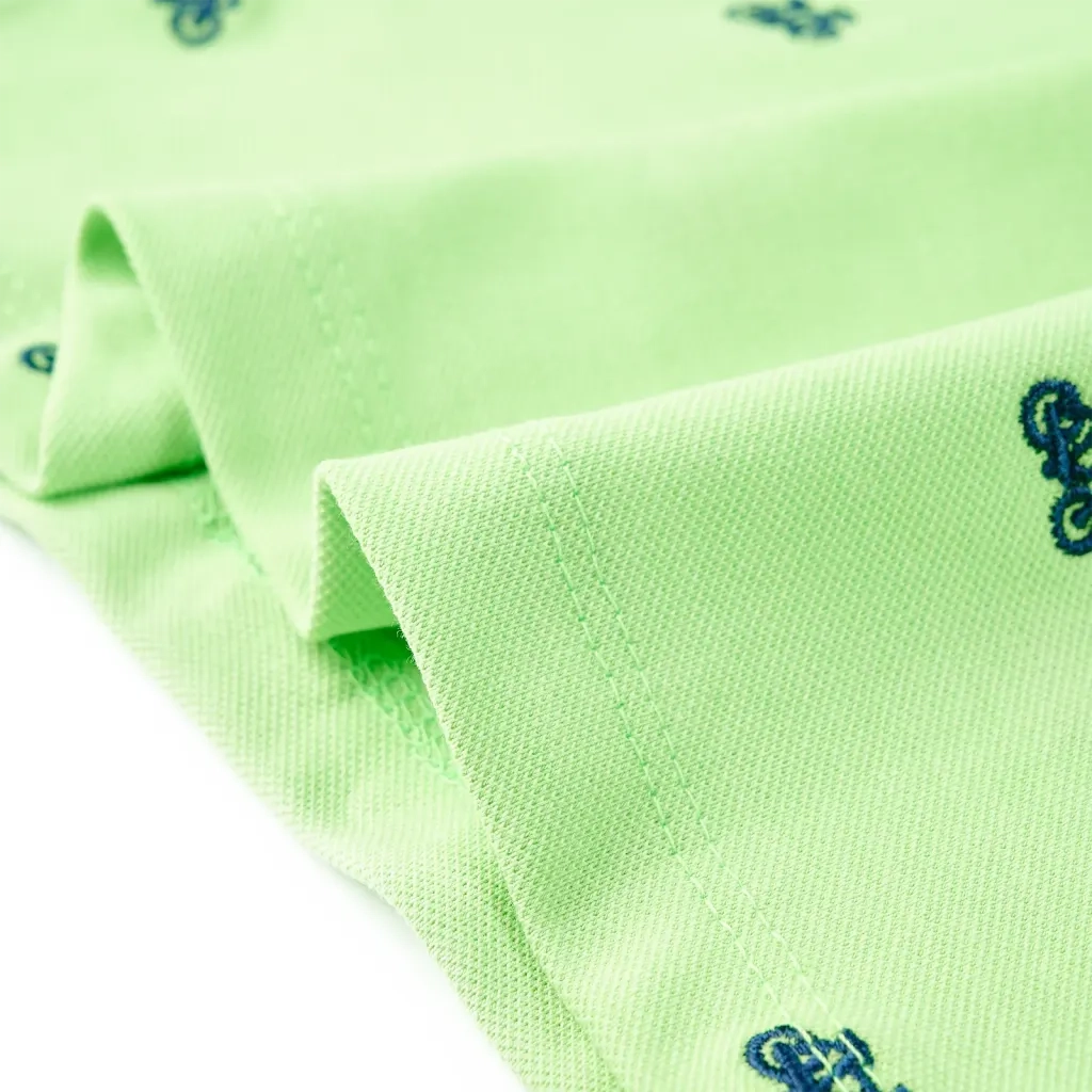 Polo da Bambino Verde Neon 104
