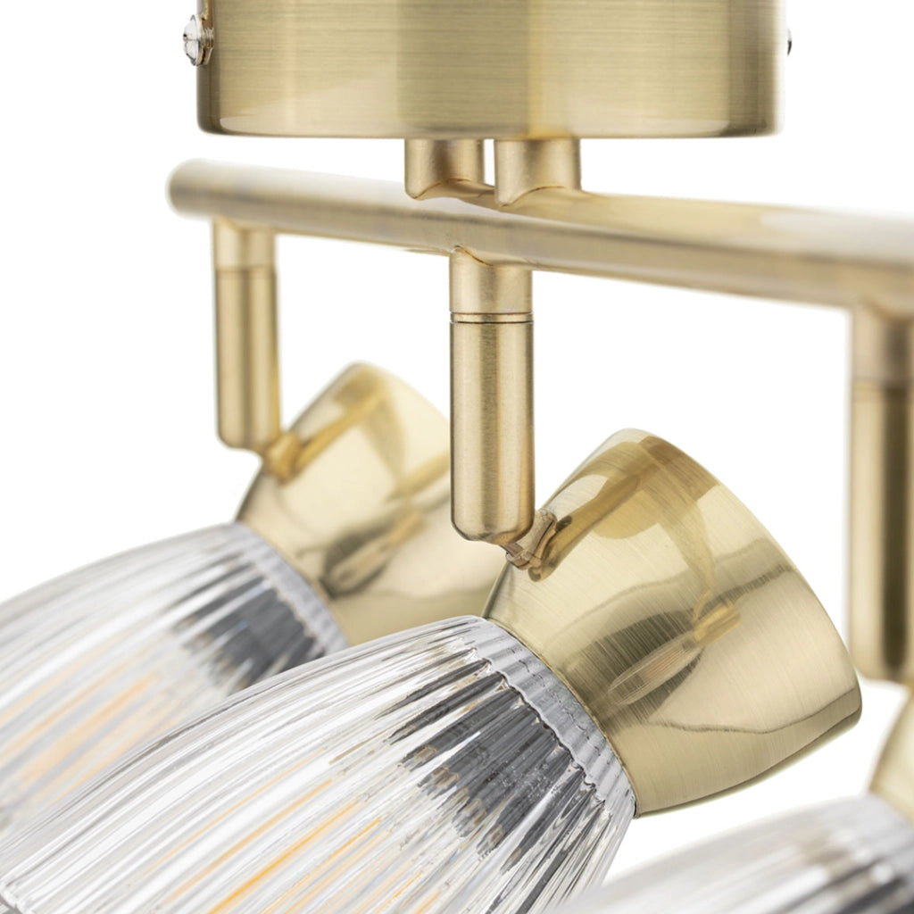 Plafoniera Milagro Best oro ottone 3 vetri 3xE14 40W