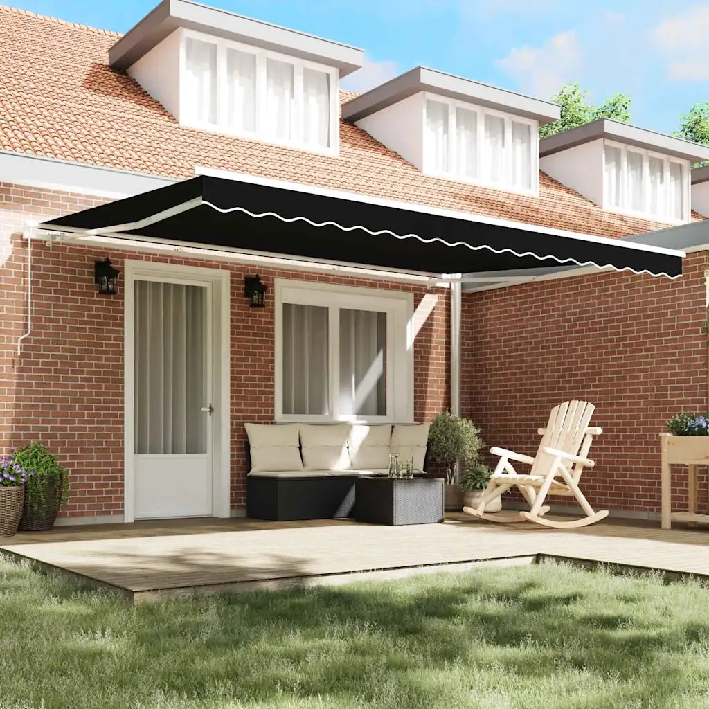 Tenda da Sole Nero 450 x 350 x 165 cm Poliestere 3331121