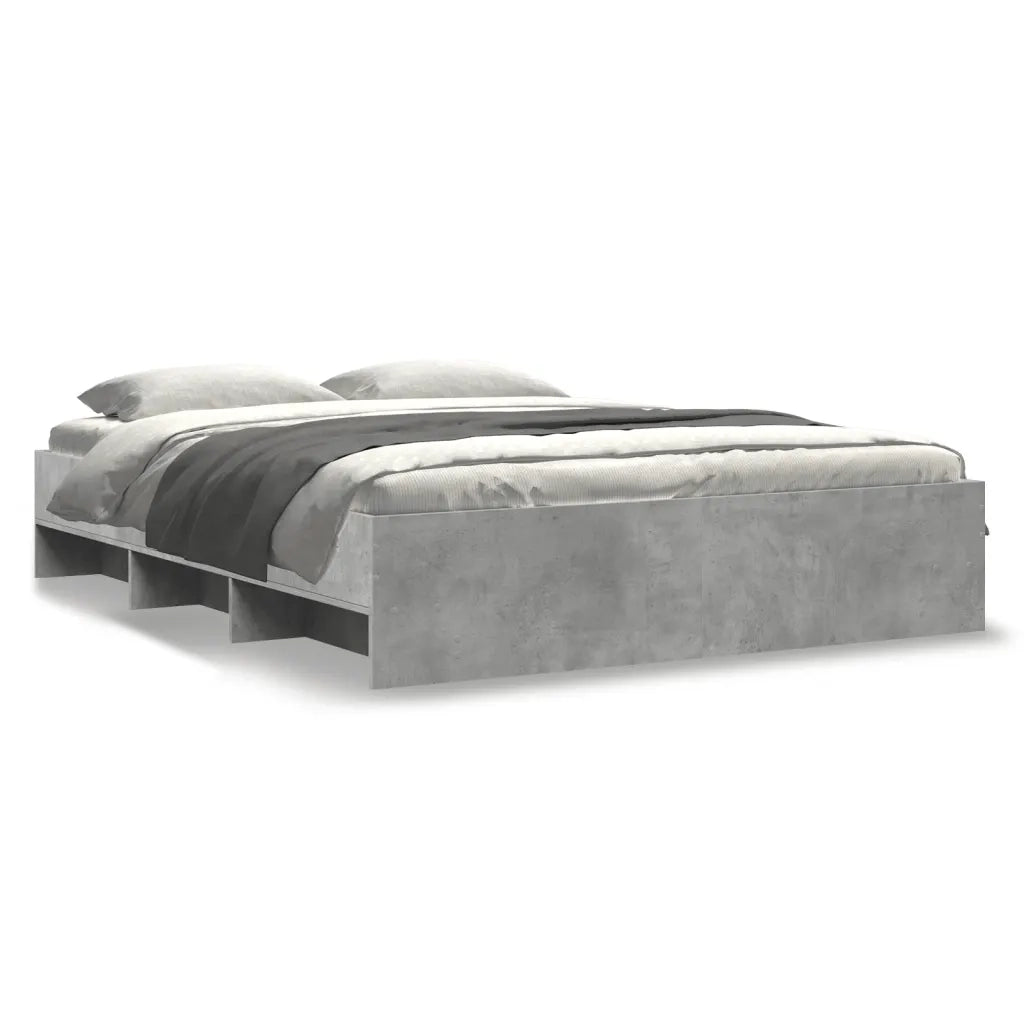 Giroletto senza Materasso Grigio Cemento 160x200cm Truciolato