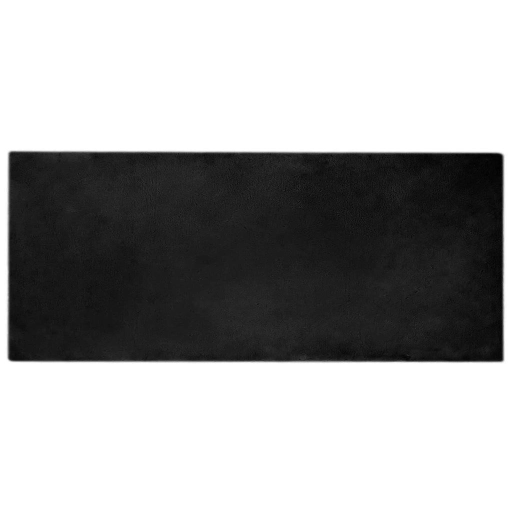 Tappeto del soggiorno | Tappeto antiscivolo in sintetica di coniglio OLITE Nero